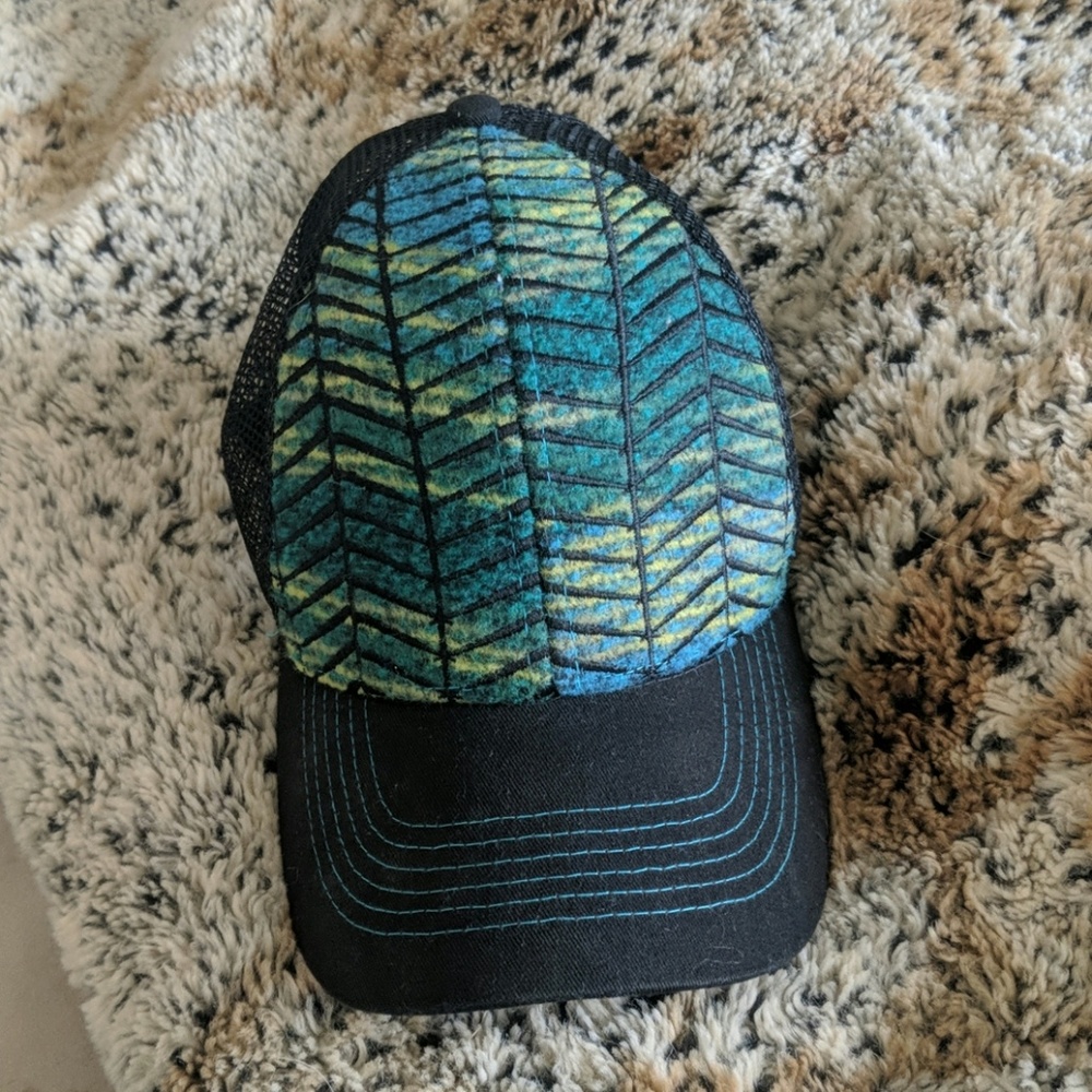 Pistil women's green woven baseball cap
